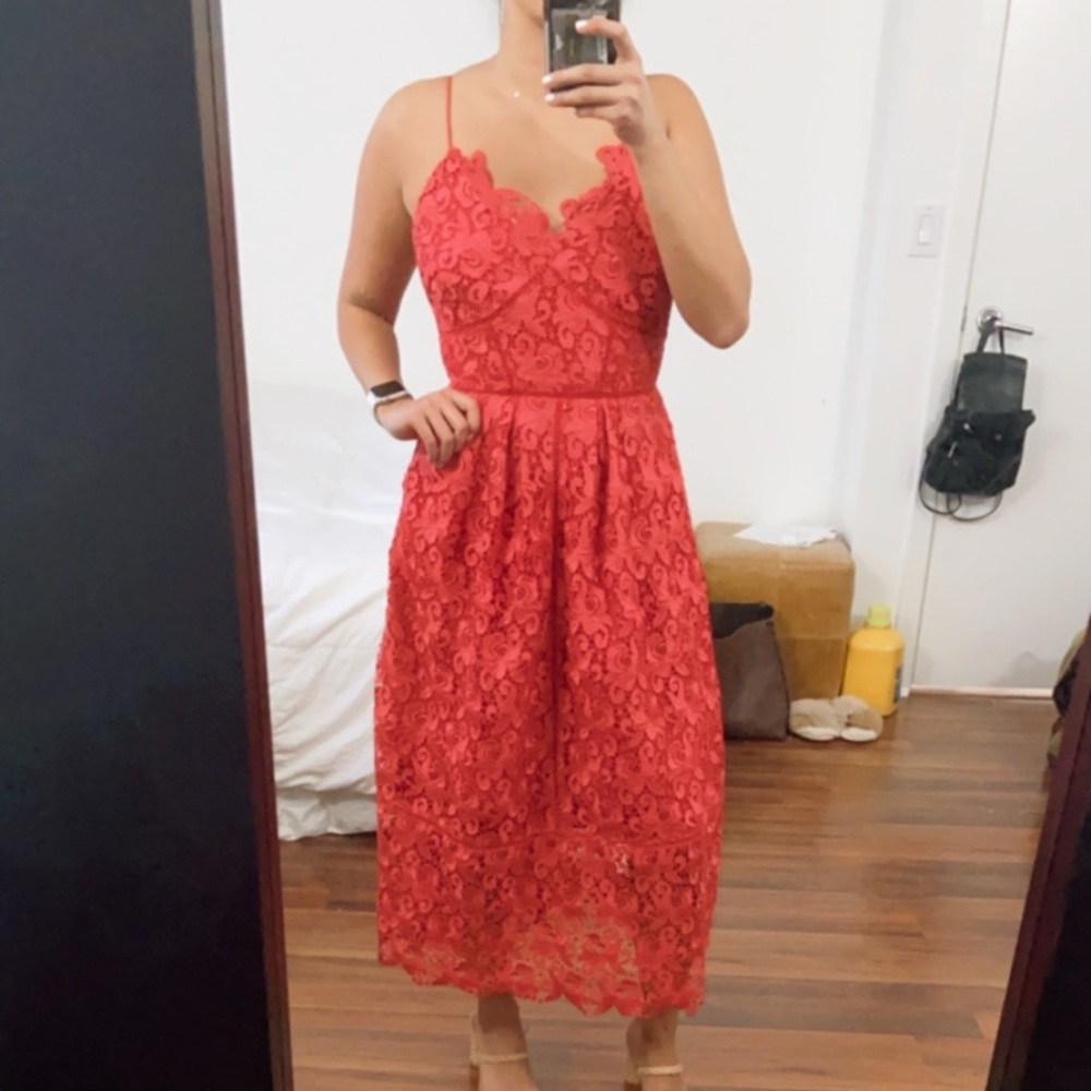 NWT Anthropologie lace midi dress